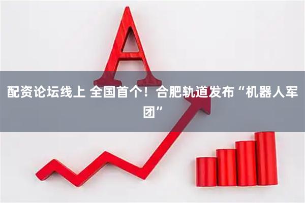 配资论坛线上 全国首个！合肥轨道发布“机器人军团”