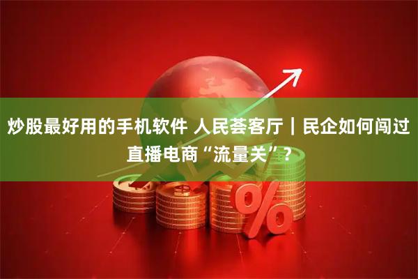 炒股最好用的手机软件 人民荟客厅｜民企如何闯过直播电商“流量关”？
