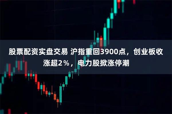 股票配资实盘交易 沪指重回3900点，创业板收涨超2％，电力股掀涨停潮